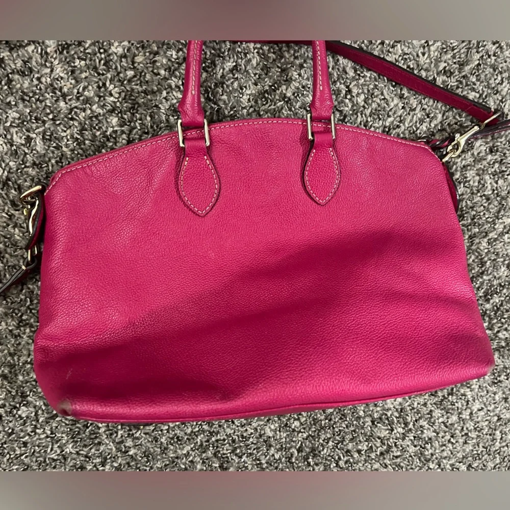 Dooney and Bourke pink leather shoulder bag - Picture 6 of 9